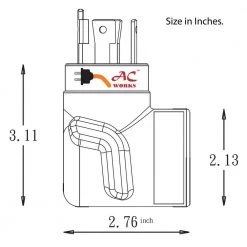 30 Amp 4-Prong L14-30P 30 Amp Generator Locking Plug to 10-50R 50 Amp 125-Volt/250-Volt Welder Adapter by AC WORKS 12 30 Amp 4-Prong L14-30P 30 Amp Generator Locking Plug to 10-50R 50 Amp 125-Volt/250-Volt Welder Adapter by AC WORKS -AC WORKS Shop orange ac works plug adapters wdl14301050 44 1000