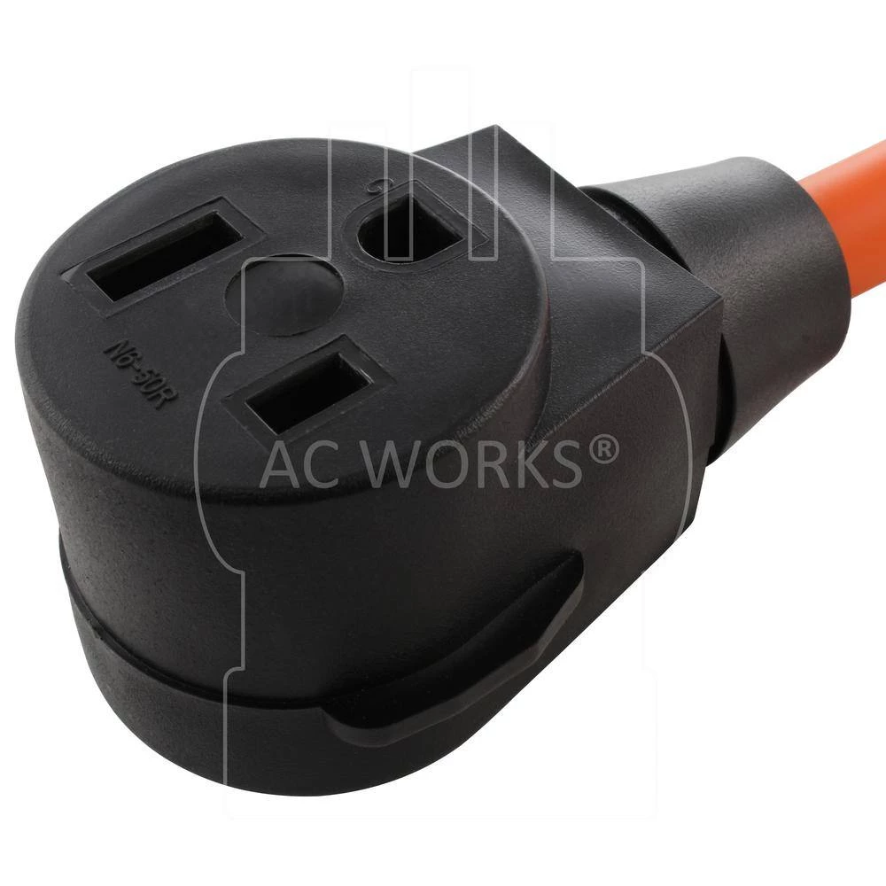AC Connectors 1.5 ft. L6-20P 20 Amp 250-Volt Locking Plug to 6-50 Welder Connector by AC WORKS 6 AC Connectors 1.5 ft. L6-20P 20 Amp 250-Volt Locking Plug to 6-50 Welder Connector by AC WORKS - Image 4