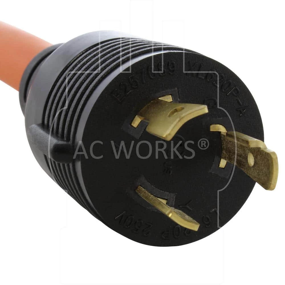 AC Connectors 1.5 ft. L6-20P 20 Amp 250-Volt Locking Plug to 6-50 Welder Connector by AC WORKS 5 AC Connectors 1.5 ft. L6-20P 20 Amp 250-Volt Locking Plug to 6-50 Welder Connector by AC WORKS - Image 3
