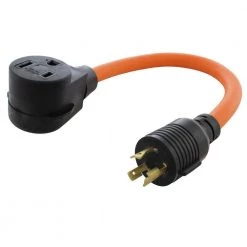 AC Connectors 1.5 ft. L6-20P 20 Amp 250-Volt Locking Plug to 6-50 Welder Connector by AC WORKS