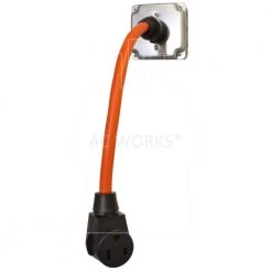 AC Connectors 1.5 ft. L6-30P 30 Amp 250-Volt Locking Plug to 6-50 Welder Connector by AC WORKS -AC WORKS Shop orange ac works plug adapters wdl630650 018 31 1000