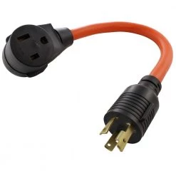 AC Connectors 1.5 ft. L6-30P 30 Amp 250-Volt Locking Plug to 6-50 Welder Connector by AC WORKS