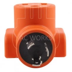 AC Connectors L6-30P 30 Amp 250-Volt Locking Plug to 6-50 Welder Connector by AC WORKS -AC WORKS Shop orange ac works plug adapters wdl630650 4f 1000