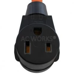 AC Connectors 1.5 ft. TT-30P RV 30 Amp Plug to 6-50R Welder Adapter by AC WORKS -AC WORKS Shop orange ac works plug adapters wdtt650 018 1f 1000