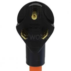 AC Connectors 1.5 ft. TT-30P RV 30 Amp Plug to 6-50R Welder Adapter by AC WORKS -AC WORKS Shop orange ac works plug adapters wdtt650 018 4f 1000