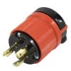 AC Connectors NEMA L6-20P 20 Amp 250-Volt 3-Prong Assembly Locking Male Plug by AC WORKS 2 AC Connectors NEMA L6-20P 20 Amp 250-Volt 3-Prong Assembly Locking Male Plug by AC WORKS -AC WORKS Shop orange black ac works electrical plugs connectors asl620p 64 1000