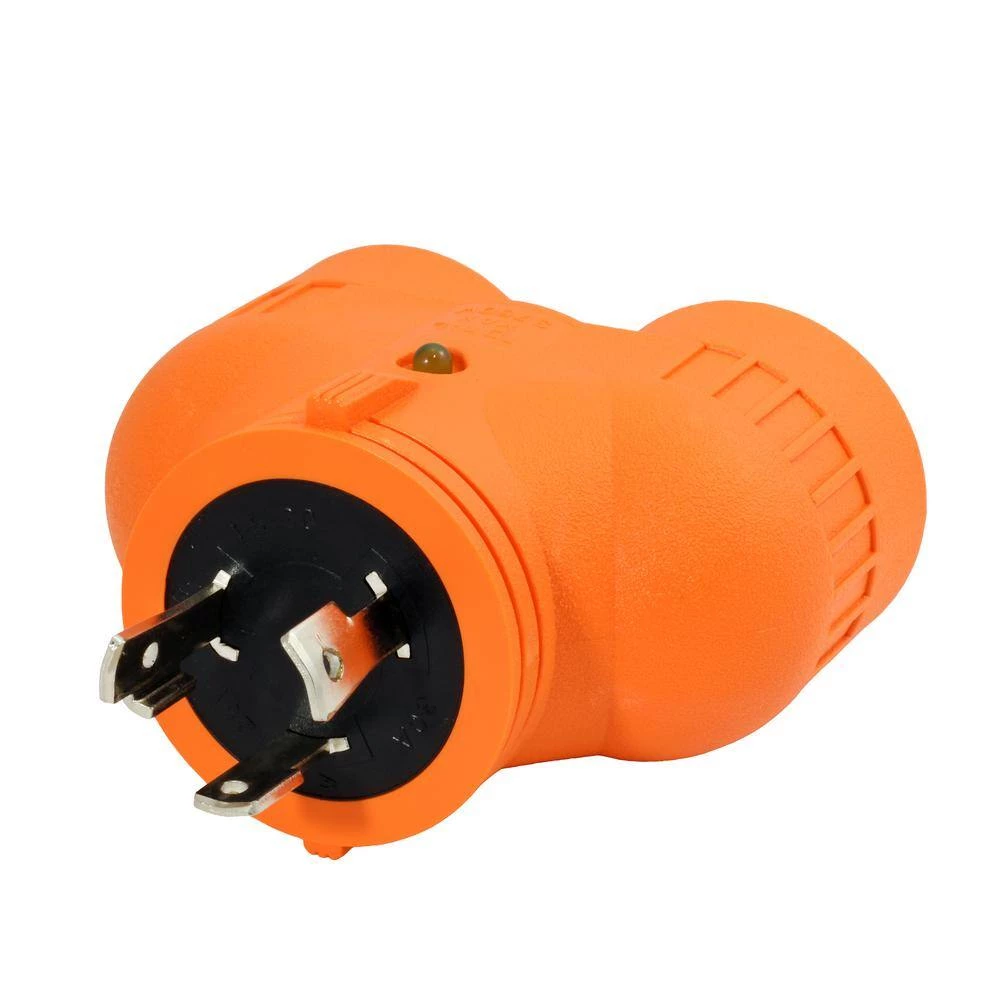 Generator V-Duo Outlet Splitter L5-30P 30 Amp 3-Prong Locking Plug to (2) L5-30R Locking Female by AC WORKS 5 Generator V-Duo Outlet Splitter L5-30P 30 Amp 3-Prong Locking Plug to (2) L5-30R Locking Female by AC WORKS - Image 3