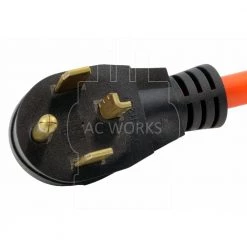 10/3 STW 1 ft. 14-30P 30 Amp 4-Prong Dryer Plug to 6-15/20R 20 Amp 250-Volt T Blade Connector by AC WORKS -AC WORKS Shop orange black ac works plug adapters s1430620 012 4f 1000