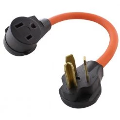 10/3 STW 1.5 ft. Welder Adapter Cord 3-Prong 10-30P Dryer Plug to 6-50R Welder Outlet by AC WORKS