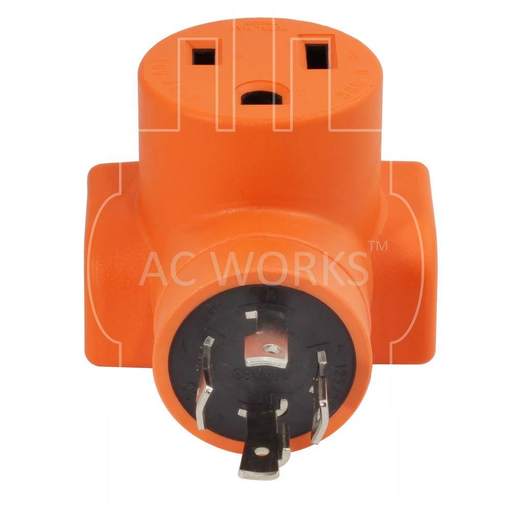 Welder Adapter 30 Amp 4-Prong L14-30P 30 Amp Generator Locking Plug to 6-50R 50 Amp 250-Volt Welder Adapter by AC WORKS 5 Welder Adapter 30 Amp 4-Prong L14-30P 30 Amp Generator Locking Plug to 6-50R 50 Amp 250-Volt Welder Adapter by AC WORKS - Image 3
