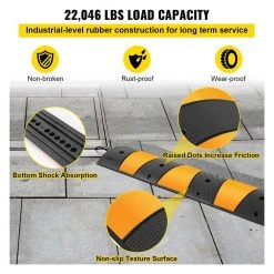 72.8 in. x 12.2 in. x 2.2 in. Cable Organizer 2-Channel Speed Bump 22,046 lbs. Load Cable Protector Ramp, 1-Pack by VEVOR 13 72.8 in. x 12.2 in. x 2.2 in. Cable Organizer 2-Channel Speed Bump 22,046 lbs. Load Cable Protector Ramp, 1-Pack by VEVOR -AC WORKS Shop vevor cable organizers gxb1g6ftzhhxjjsd1v0 1f 1000