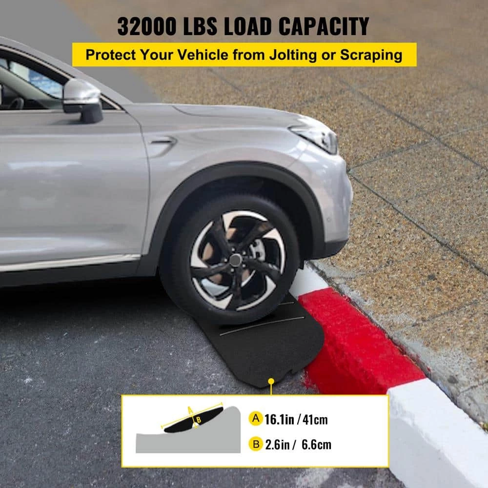 47.2 in. x 16.1 in. x 2.6 in. Speed Bump 1-Channel Cable Protectors Rubber Driveway Ramps, 2-Pack by VEVOR 6 47.2 in. x 16.1 in. x 2.6 in. Speed Bump 1-Channel Cable Protectors Rubber Driveway Ramps, 2-Pack by VEVOR - Image 4