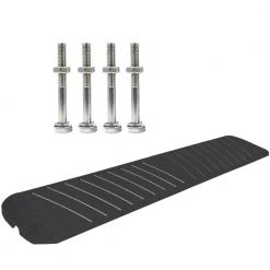 47.2 in. x 16.1 in. x 2.6 in. Speed Bump 1-Channel Cable Protectors Rubber Driveway Ramps, 2-Pack by VEVOR