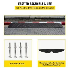 47.2 in. x 16.1 in. x 2.6 in. Speed Bump 1-Channel Cable Protectors Rubber Driveway Ramps, 2-Pack by VEVOR 17 47.2 in. x 16.1 in. x 2.6 in. Speed Bump 1-Channel Cable Protectors Rubber Driveway Ramps, 2-Pack by VEVOR -AC WORKS Shop vevor cable organizers gxbjtlypdy247yn8bv0 fa 1000