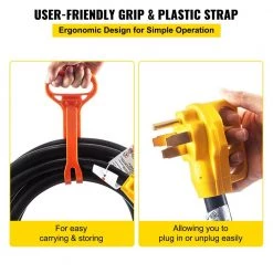 30 ft. 50 Amp 250-Volt 12,000-Watt Black Cable Generator Power Cord ETL Listed Extension Cord by VEVOR 14 30 ft. 50 Amp 250-Volt 12,000-Watt Black Cable Generator Power Cord ETL Listed Extension Cord by VEVOR -AC WORKS Shop vevor generator cords fdjycx30ft50ahcz1v1 44 1000