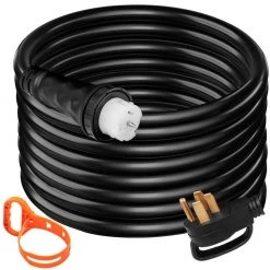 50 ft. Generator Cord 50 Amp Extension Cord 110-Volt Generator Cord with Twist Lock Connectors by VEVOR
