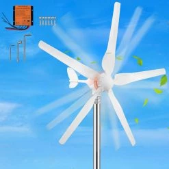 Wind Turbine Generator 500-Watt 5 Blades Auto Adjust Windward Direction Wind Power Generator with MPPT Controller by VEVOR -AC WORKS Shop vevor home wind turbines yflfdjdkzqs7 8eylv0 31 1000