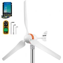 Wind Turbine Generator 400-Watt 12-Volt/AC Wind Turbine Kit 3 Blades Wind Power Generator with Wind and Solar Controller by VEVOR