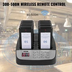 F100 Wireless Calling System 16 Pagers Max 98 Beepers Restaurant Pager System Set with Vibration, Flashing and Buzzer by VEVOR 11 F100 Wireless Calling System 16 Pagers Max 98 Beepers Restaurant Pager System Set with Vibration, Flashing and Buzzer by VEVOR -AC WORKS Shop vevor intercoms qcqfx16kcajkm0001v1 4f 1000