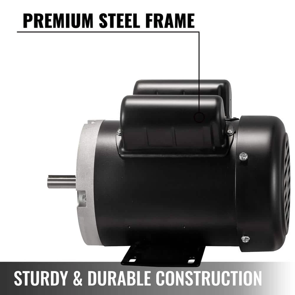 1.5 HP Electric Motor 3450 RPM Reversible Single Phase 56C Frame 5/8 in. Shaft Diameter Air Compressor Motor by VEVOR 6 1.5 HP Electric Motor 3450 RPM Reversible Single Phase 56C Frame 5/8 in. Shaft Diameter Air Compressor Motor by VEVOR - Image 4