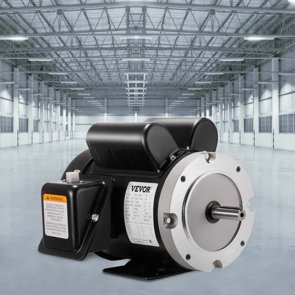 1.5 HP Electric Motor 3450 RPM Reversible Single Phase 56C Frame 5/8 in. Shaft Diameter Air Compressor Motor by VEVOR 10 1.5 HP Electric Motor 3450 RPM Reversible Single Phase 56C Frame 5/8 in. Shaft Diameter Air Compressor Motor by VEVOR - Image 8