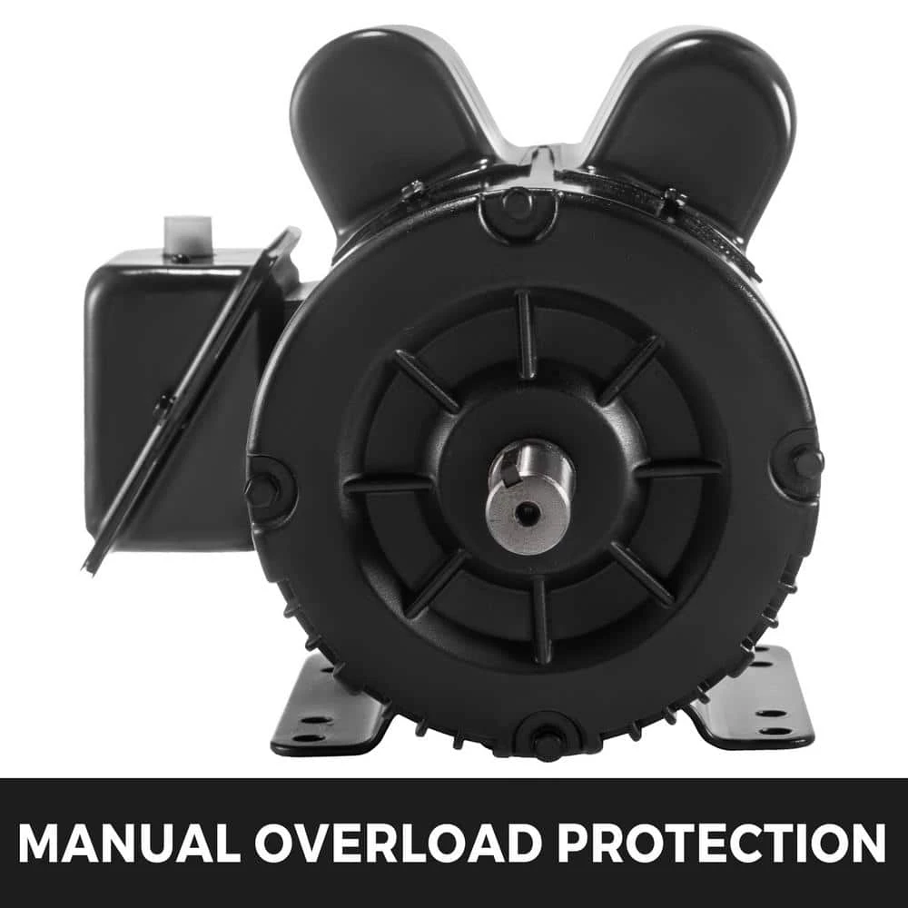 5 HP Electric Compressor Motor 3450 RPM 143 T/56 T Frame Single Phase 7/8 in. Shaft Diameter Air Compressor Motor by VEVOR 8 5 HP Electric Compressor Motor 3450 RPM 143 T/56 T Frame Single Phase 7/8 in. Shaft Diameter Air Compressor Motor by VEVOR - Image 6