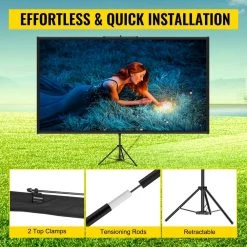 60 in. Tripod Projector Screen with Stand 16:9 4K HD Projection Screen Wrinkle-Free Height Adjustable Portable Screen by VEVOR 14 60 in. Tripod Projector Screen with Stand 16:9 4K HD Projection Screen Wrinkle-Free Height Adjustable Portable Screen by VEVOR -AC WORKS Shop vevor projector screens typmdzcy60169tjzjv0 44 1000