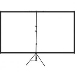 90 in. Tripod Projector Screen with Stand 16:9 4K HD Projection Screen Wrinkle-Free Height Adjustable Portable Screen by VEVOR