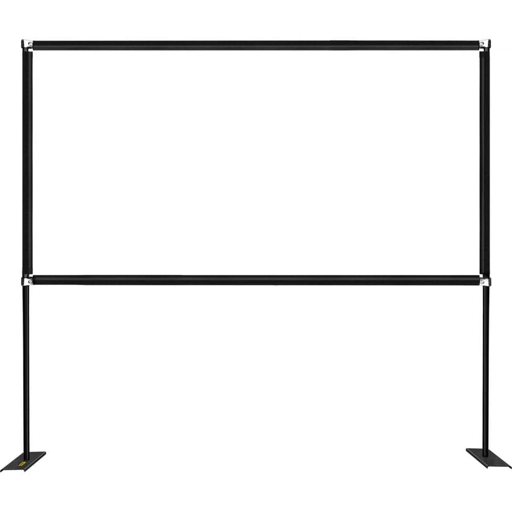 90 in. Outdoor Movie Screen with Stand Portable Movie Screen 16:9 HD Wide Angle Projector Screen for Office Home Theater by VEVOR 2 90 in. Outdoor Movie Screen with Stand Portable Movie Screen 16:9 HD Wide Angle Projector Screen for Office Home Theater by VEVOR