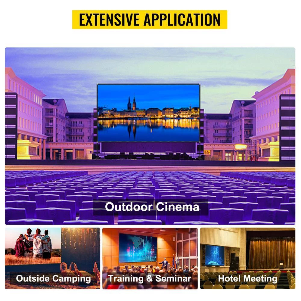90 in. Outdoor Movie Screen with Stand Portable Movie Screen 16:9 HD Wide Angle Projector Screen for Office Home Theater by VEVOR 8 90 in. Outdoor Movie Screen with Stand Portable Movie Screen 16:9 HD Wide Angle Projector Screen for Office Home Theater by VEVOR - Image 7