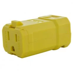 15 Amp 125-Volt NEMA 5-15P Square Household Female Connector with UL, C-UL Approval by AC WORKS